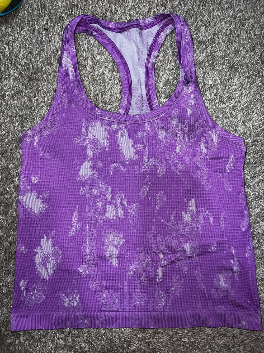 lululemon athletica Purple Marbled Swiftly Tech Tank race length 6